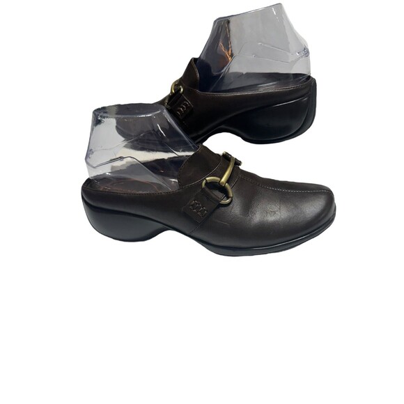 ROCKPORT  womens brown leather‎ slides clogs SHOES SIZE 8M EUC - Picture 1 of 11